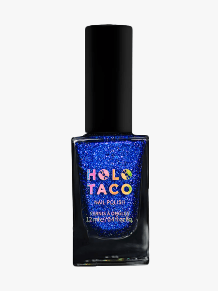Holo Taco Playing With Sapphire in branded component on a light gray background