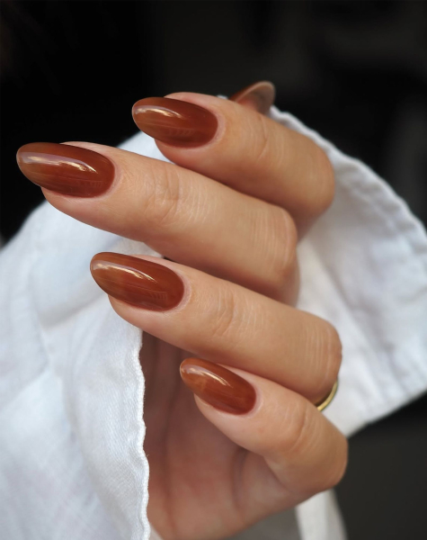 Fall Nail Trend 2026 Cozy Brown